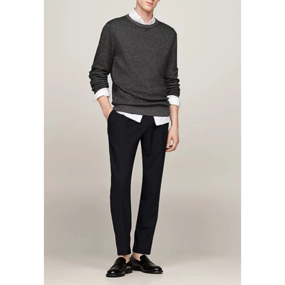Tommy Hilfiger Pima Biologisch Katoen Kasjmier Sweater Black Heren