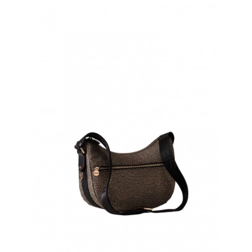 Borbonese Kleine Natuurlijke Luna Tas Brown Dames
