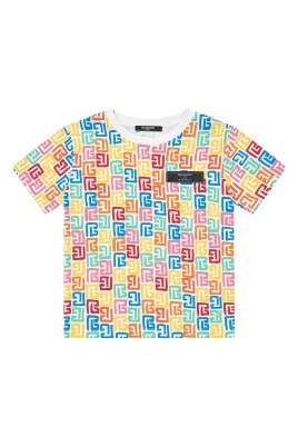 t-shirt-monogramme-logo-multicolore