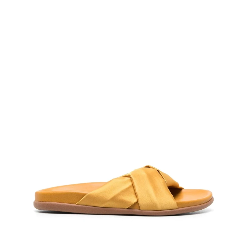 Satin Casual Sandaler i Brun