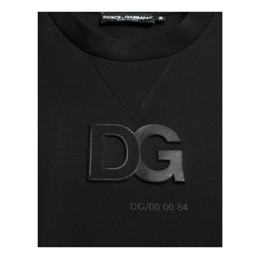 Dolce & Gabbana Round-neck Knitwear Black Heren