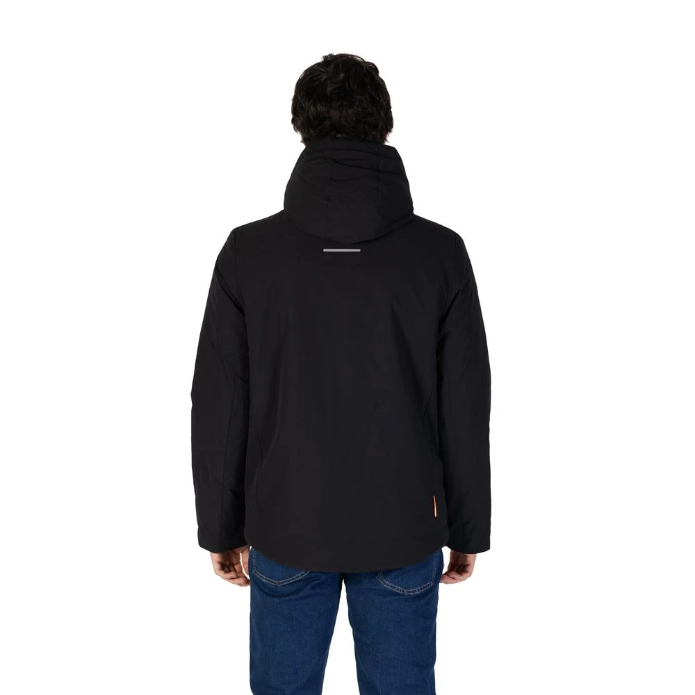 Suns Zwarte Polyester Jas Mannen Vrouwen Black Heren
