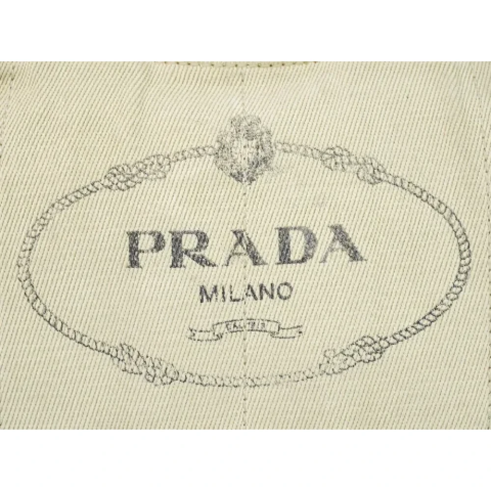 Prada Vintage Pre-owned Canvas prada-bags White Dames