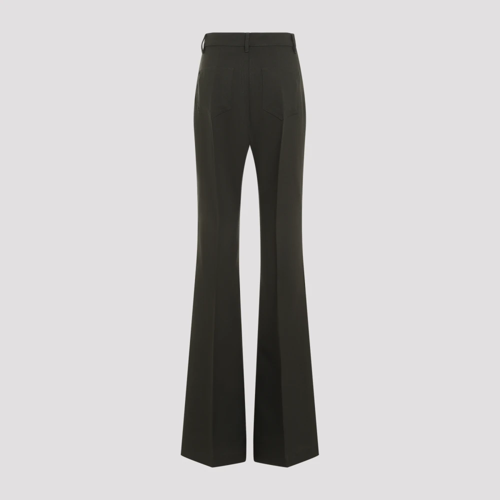 Rick Owens Bootcut Katoenen Broek Gray Dames