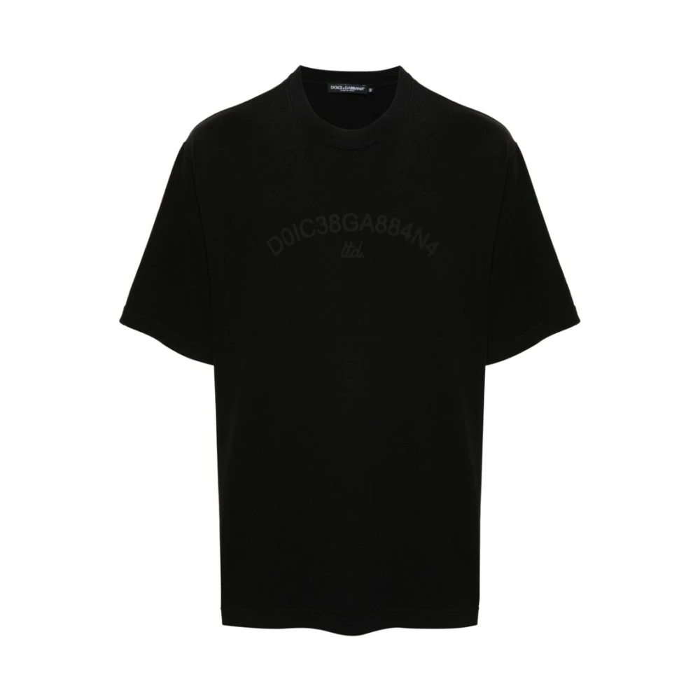 Dolce & Gabbana Designer Logo T-shirt Black Heren