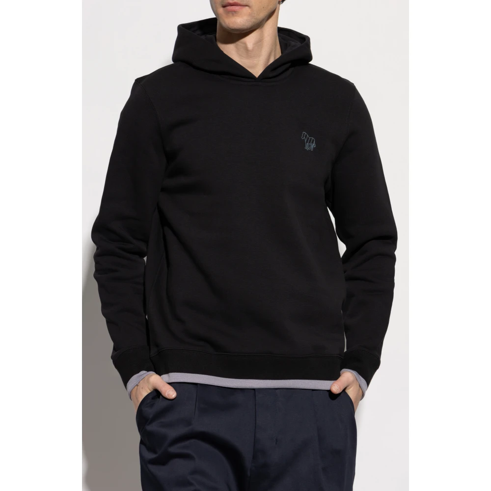 PS By Paul Smith Sweatshirt met logo Black Heren