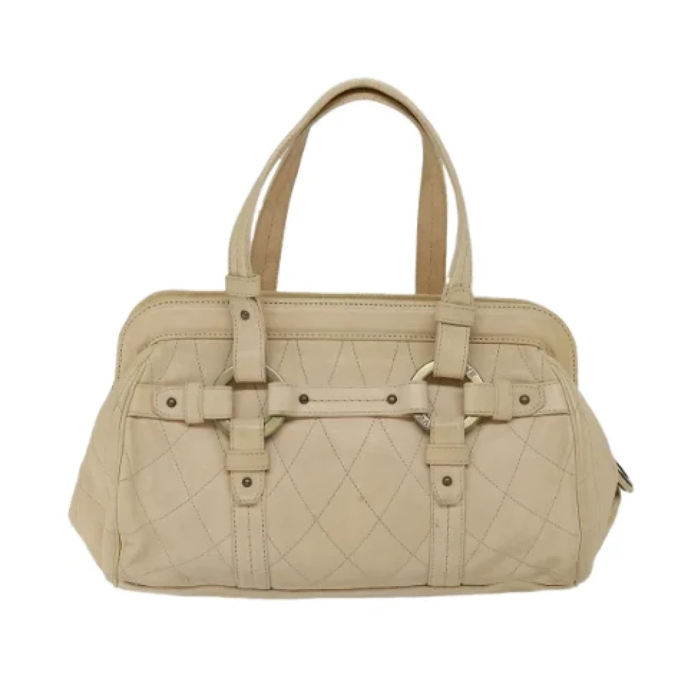 Bally Pre-owned Leather handbags Beige Dames