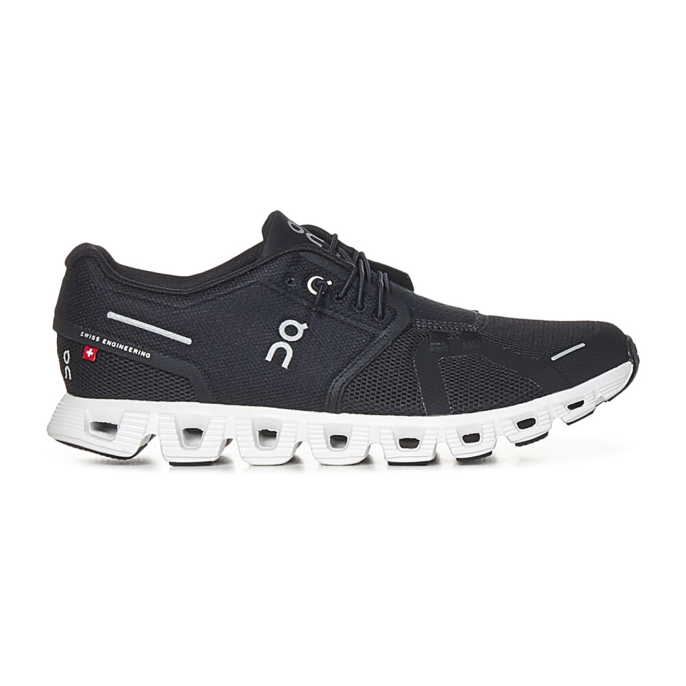 Black mesh running shoes best sale