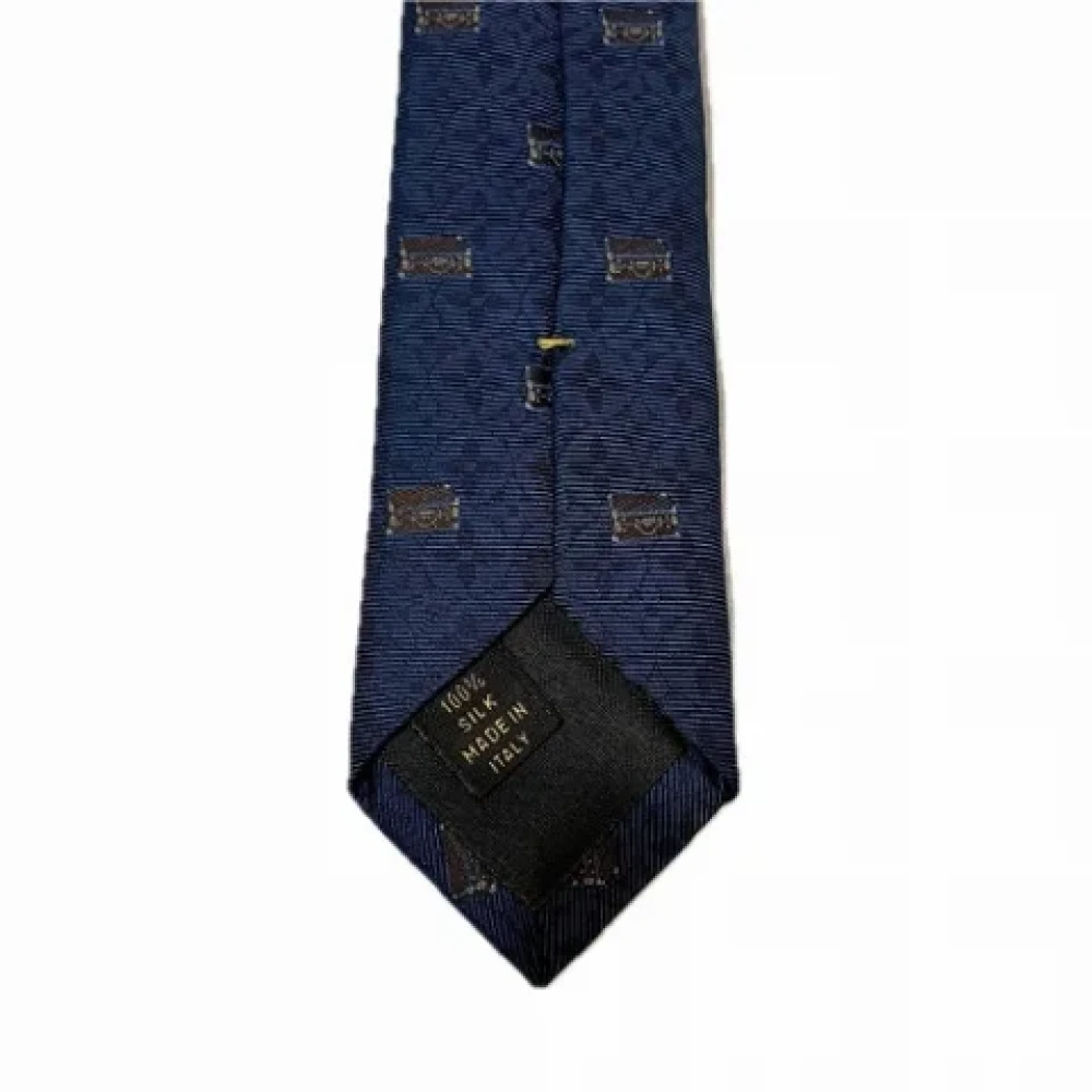 Louis Vuitton Vintage Pre-owned Silk home-office Blue Heren