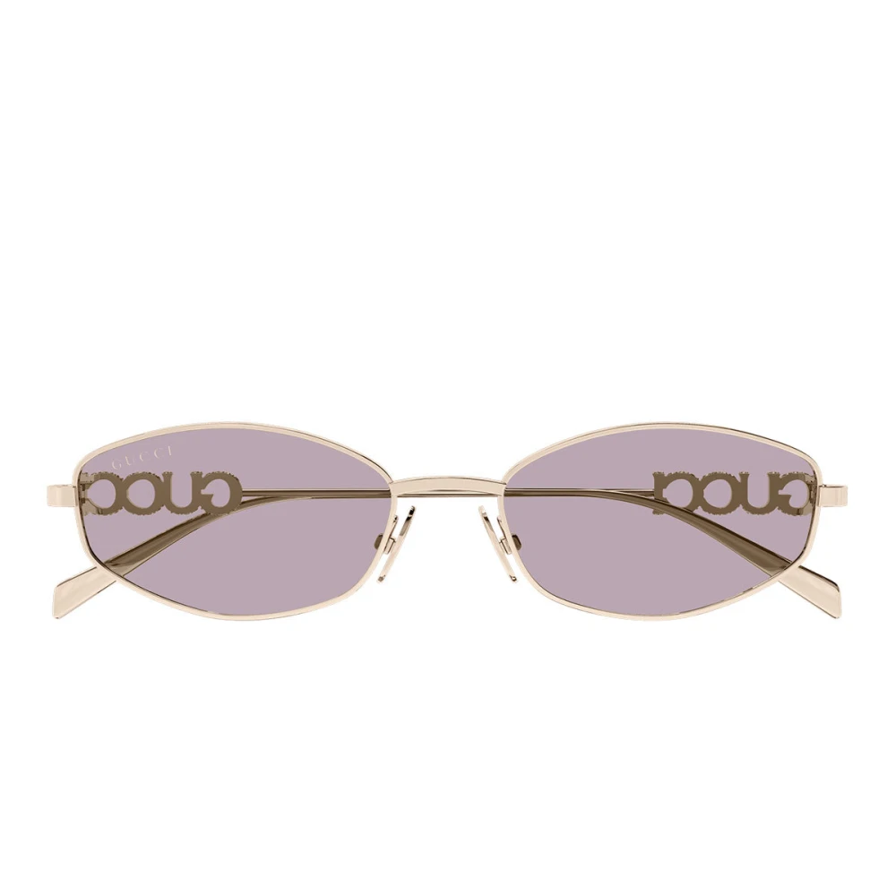 Gucci Unisex Yellow Sunglasses, 55 Mm, Oval Metal Sunglasses