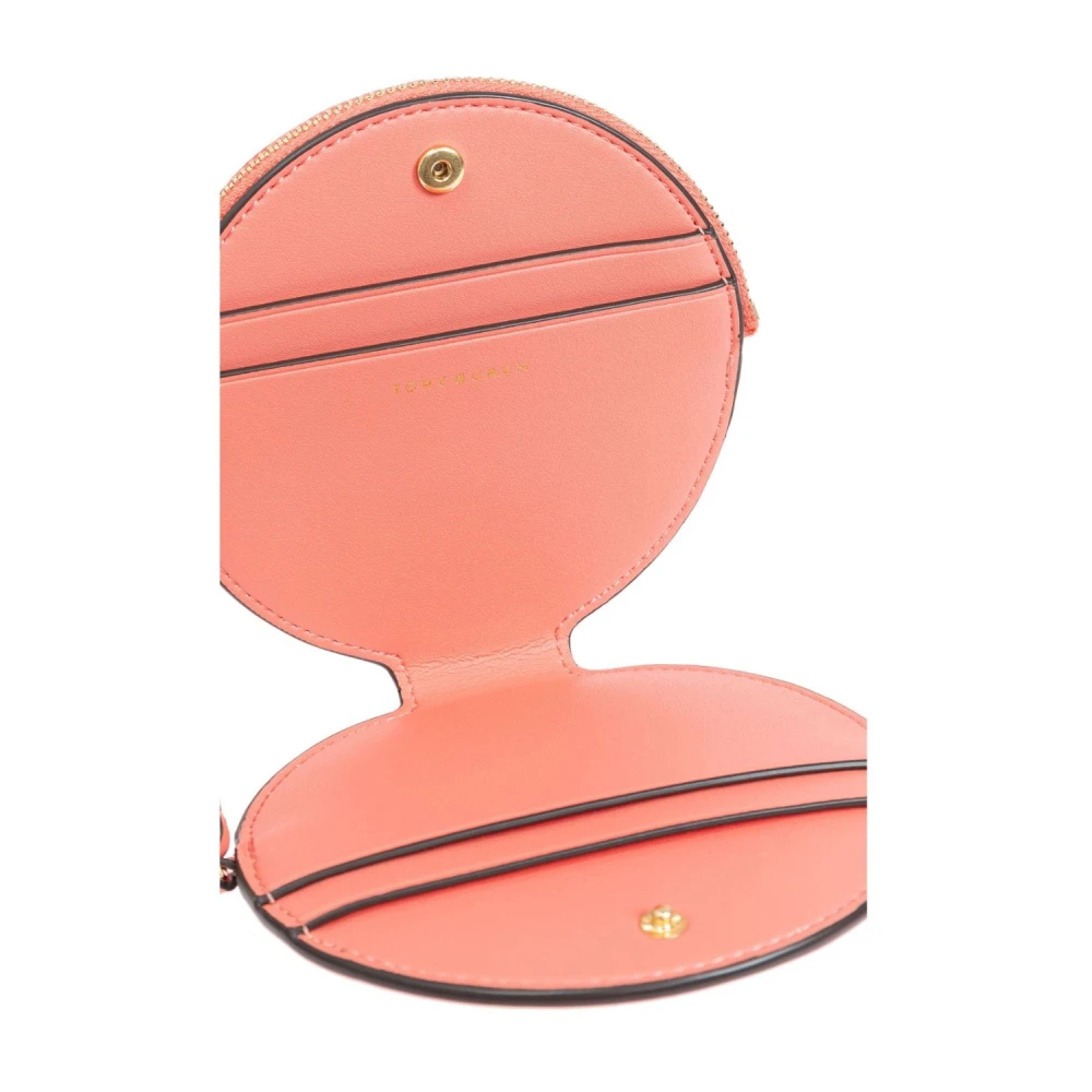 TORY BURCH Roze Leren Portemonnee met Polsband Pink Dames