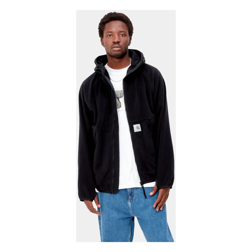 Carhartt WIP South Jacket met Polartec Fleece Black Heren
