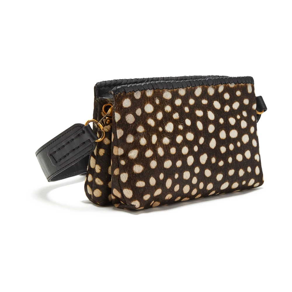 Maliparmi Kleine Harige Crossbody TAS Black Dames