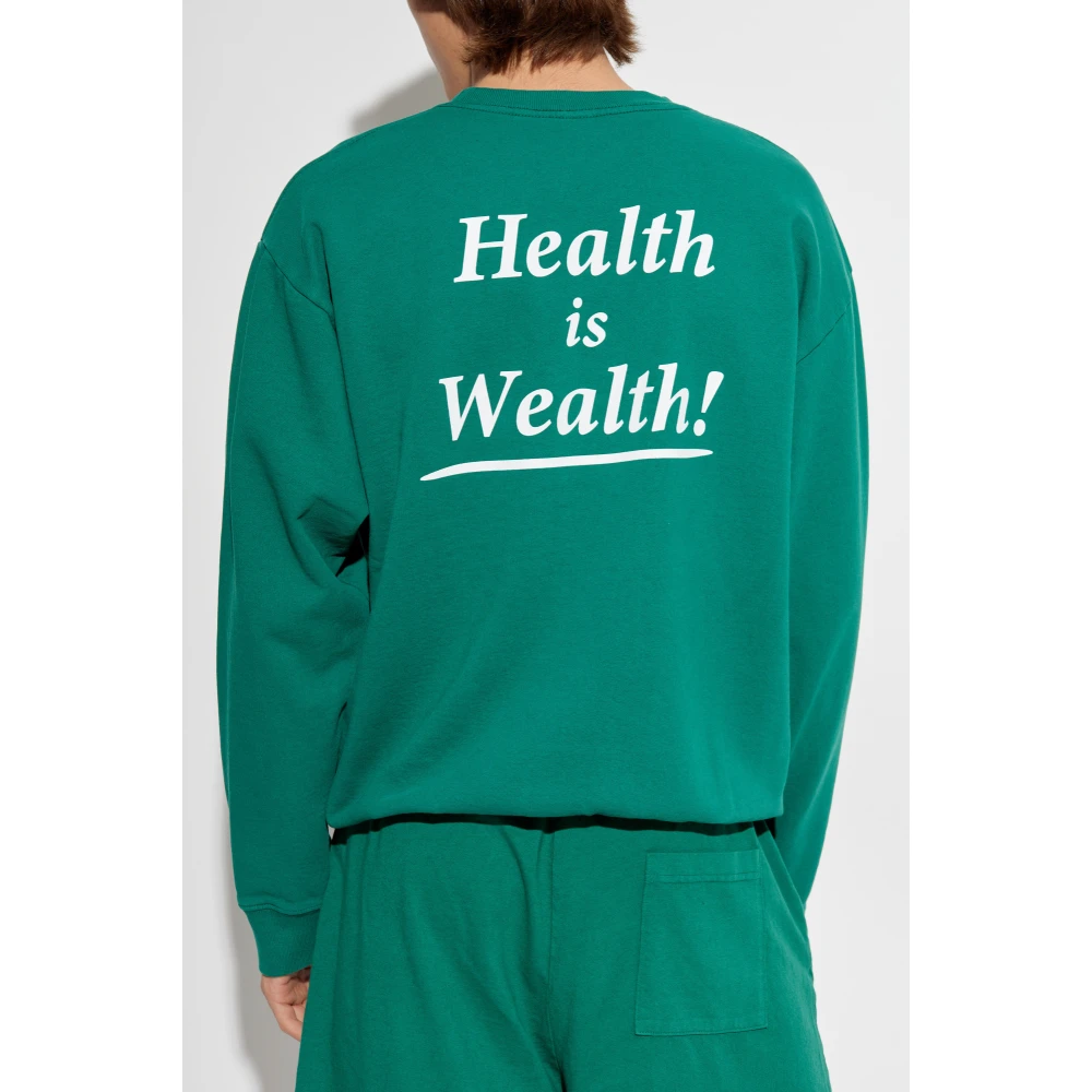 Sporty & Rich Sweatshirt uit de Health Is Wealth collectie Green Unisex