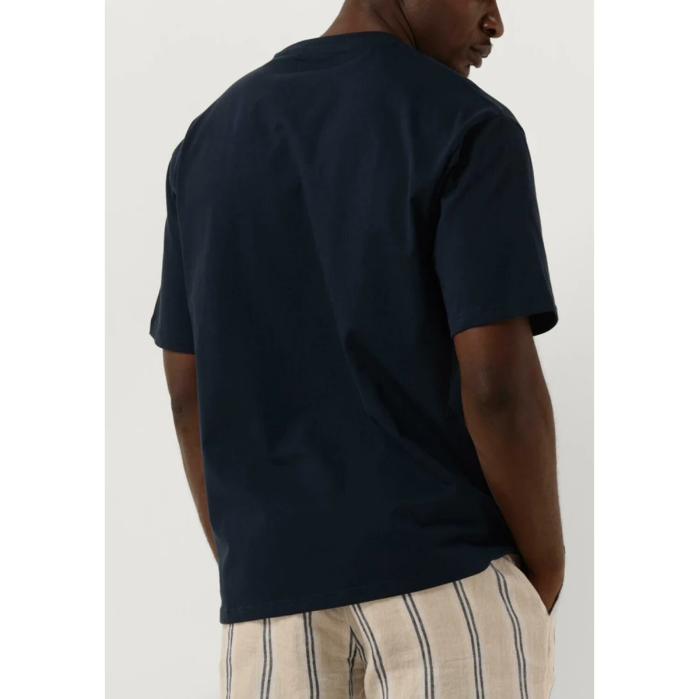 Woodbird Heren Polo & T-shirts Base Tee Blue Heren