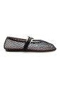 chaussures-plates-noires-avec-boucle