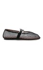 chaussures-plates-noires-avec-boucle