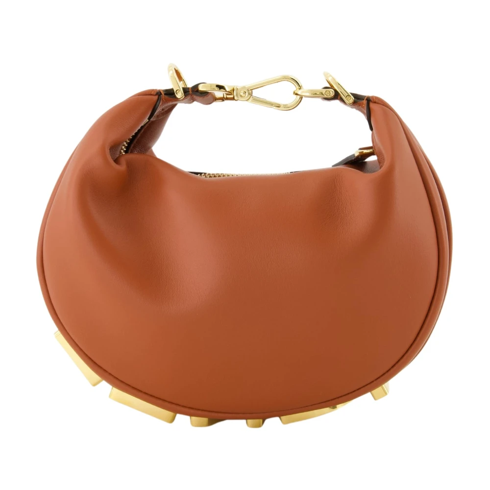 Fendi Women's Brown Handbags, One Size, Leather Mini Bag Fendigraphy
