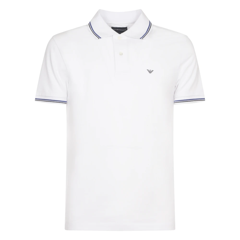 Emporio Armani Vit Polo Skjorta Kollektion White, Herr