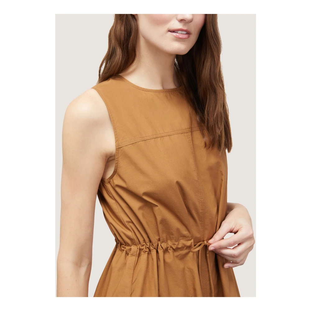 Motivi Katoenen Midi Jurk met Koord Brown Dames