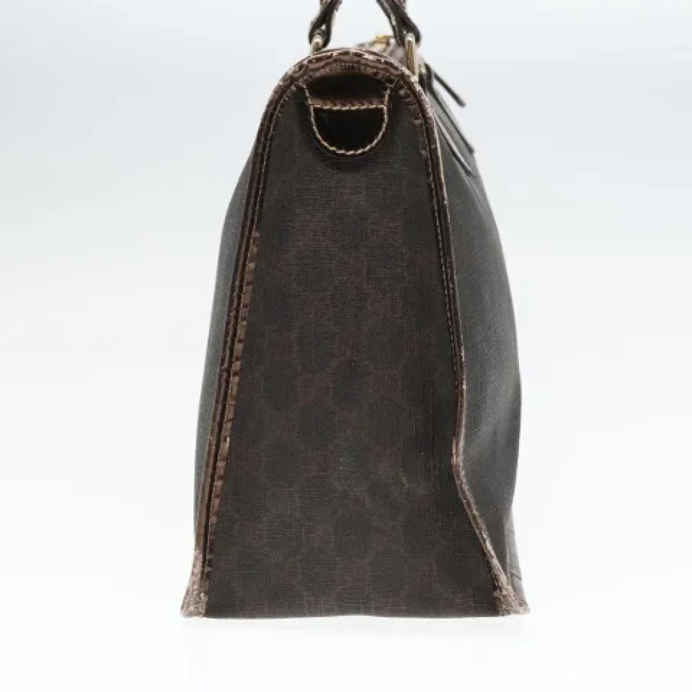 Gucci Vintage Pre-owned Canvas handbags Brown Dames