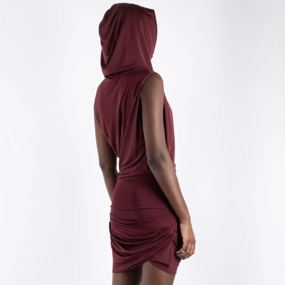 Magda Butrym Bordeaux Jurk 153425 Red Dames