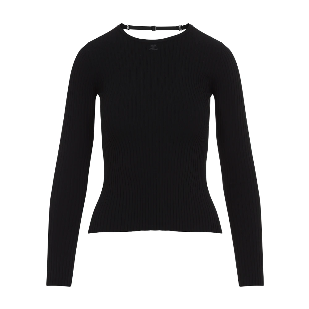 Courrèges Zwarte trui voor vrouwen Black Dames