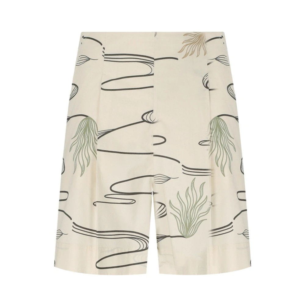 Max Mara Women's Beige Casual Shorts, Xs, Agito Bermuda Shorts In And Black