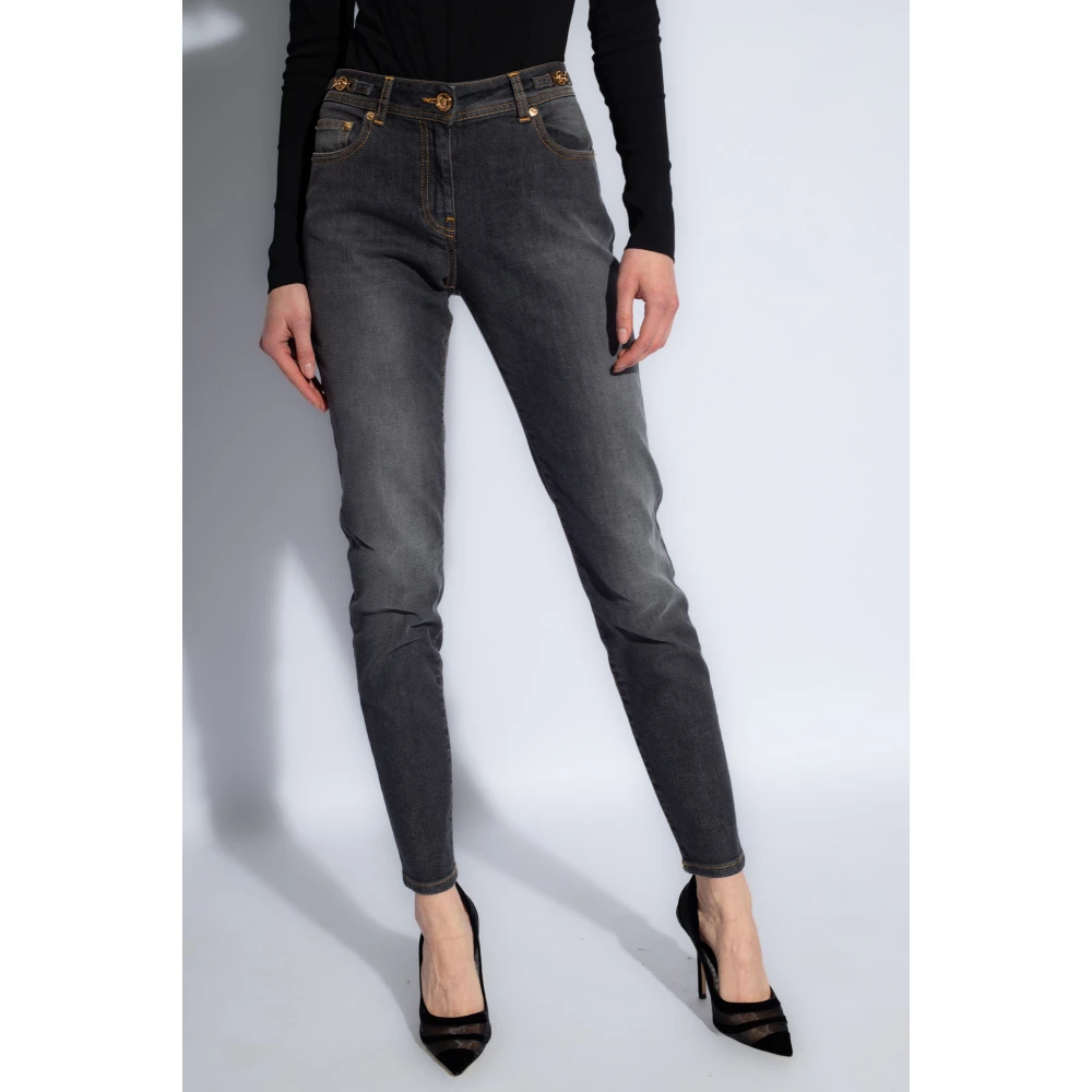 Versace Jeans met logo Gray Dames