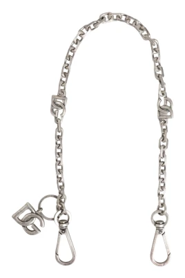Silver Tone DG Logo Kedja Halsband