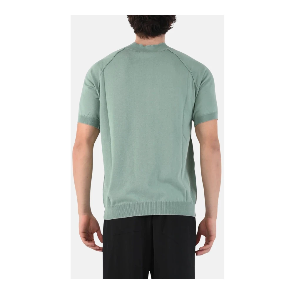 Mauro Grifoni Raglanmouw Halve Mouw Top Green Heren