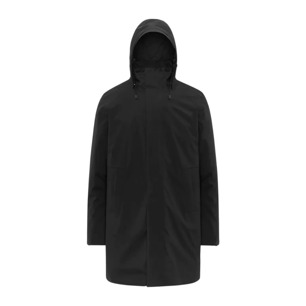 K-Way Homme Noir Manteaux, Taille: S Thomal Bonded Padded Jacket