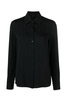 Elegant långärmad svart skjorta
