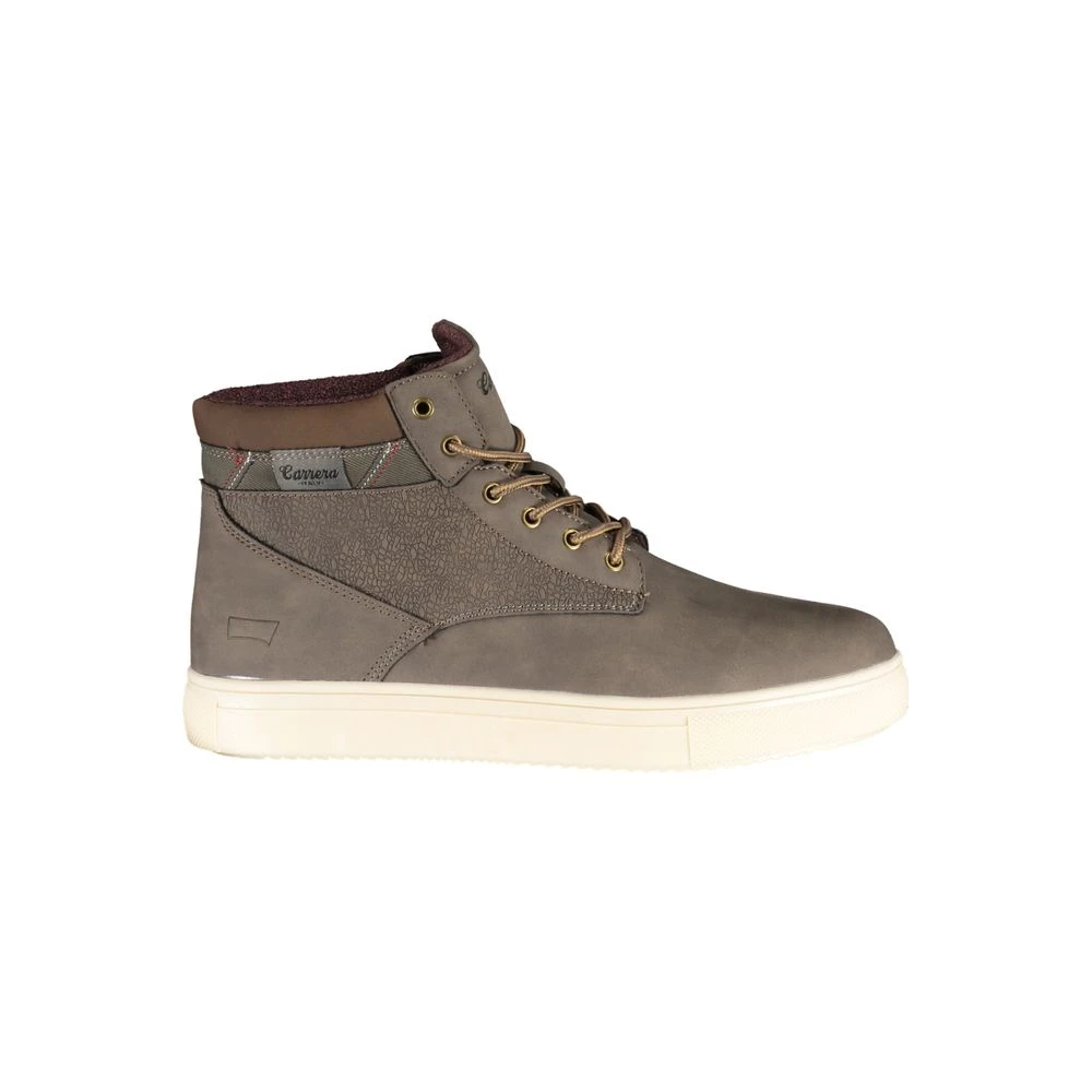 Carrera Men's Brown Lace-Up Boots With Contrast Details