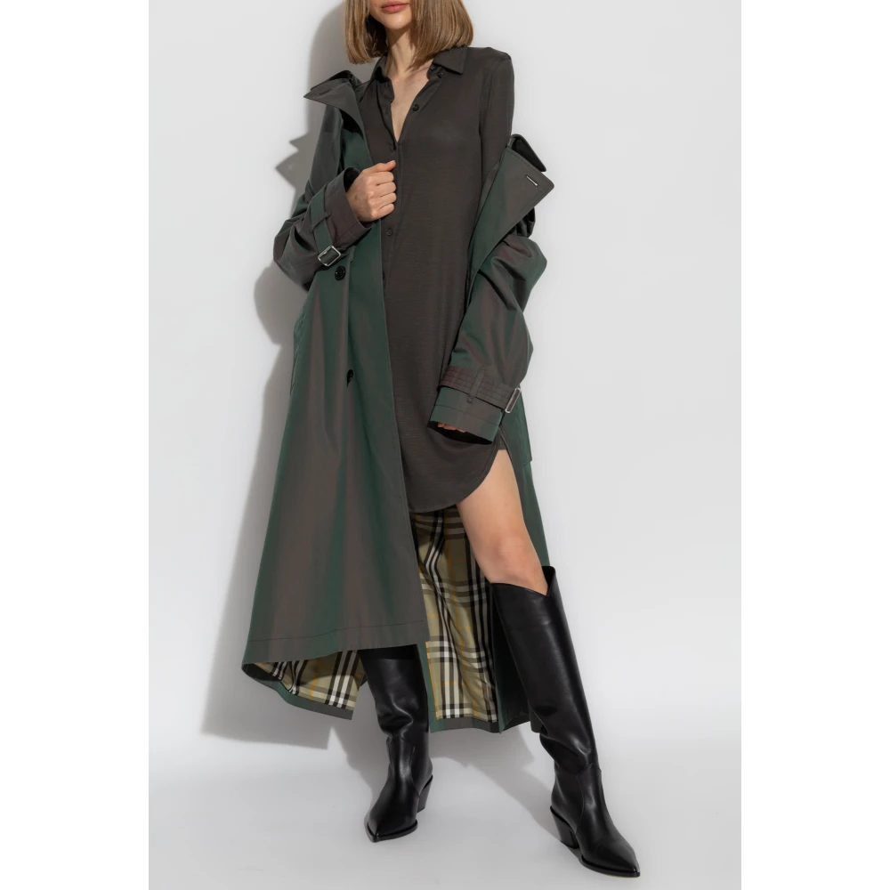 Helmut Lang Geknoopte Jurk Gray Dames