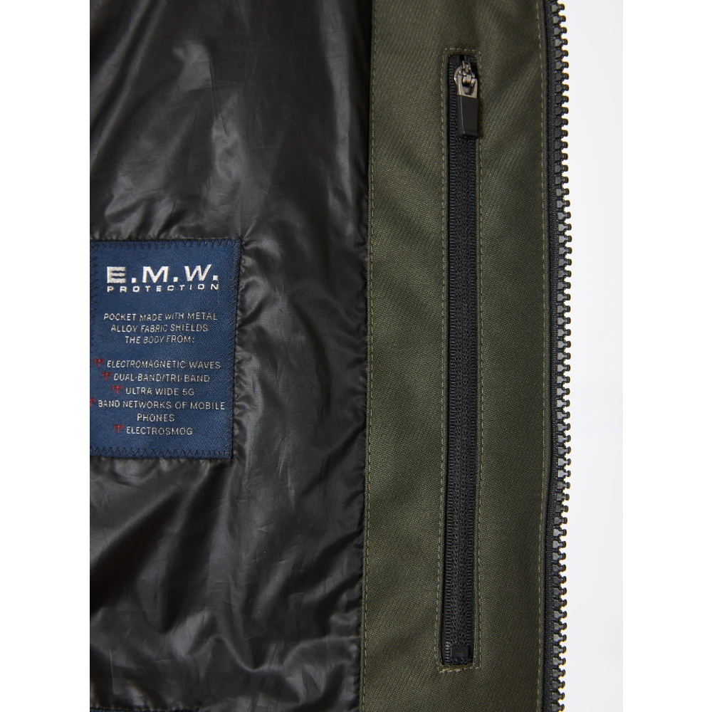 PAUL & SHARK Nylon Hoodie met Zakken Green Heren