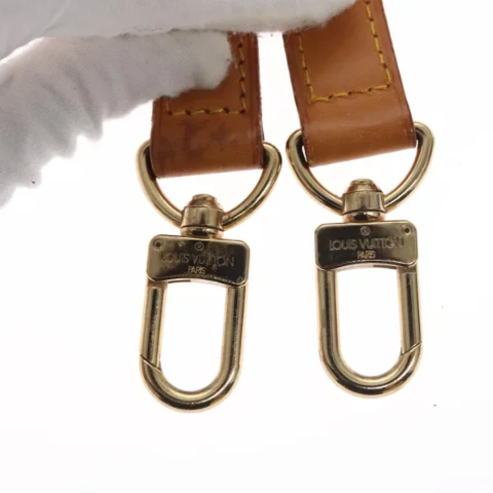 Louis Vuitton Vintage Pre-owned Leather home-office Beige Dames