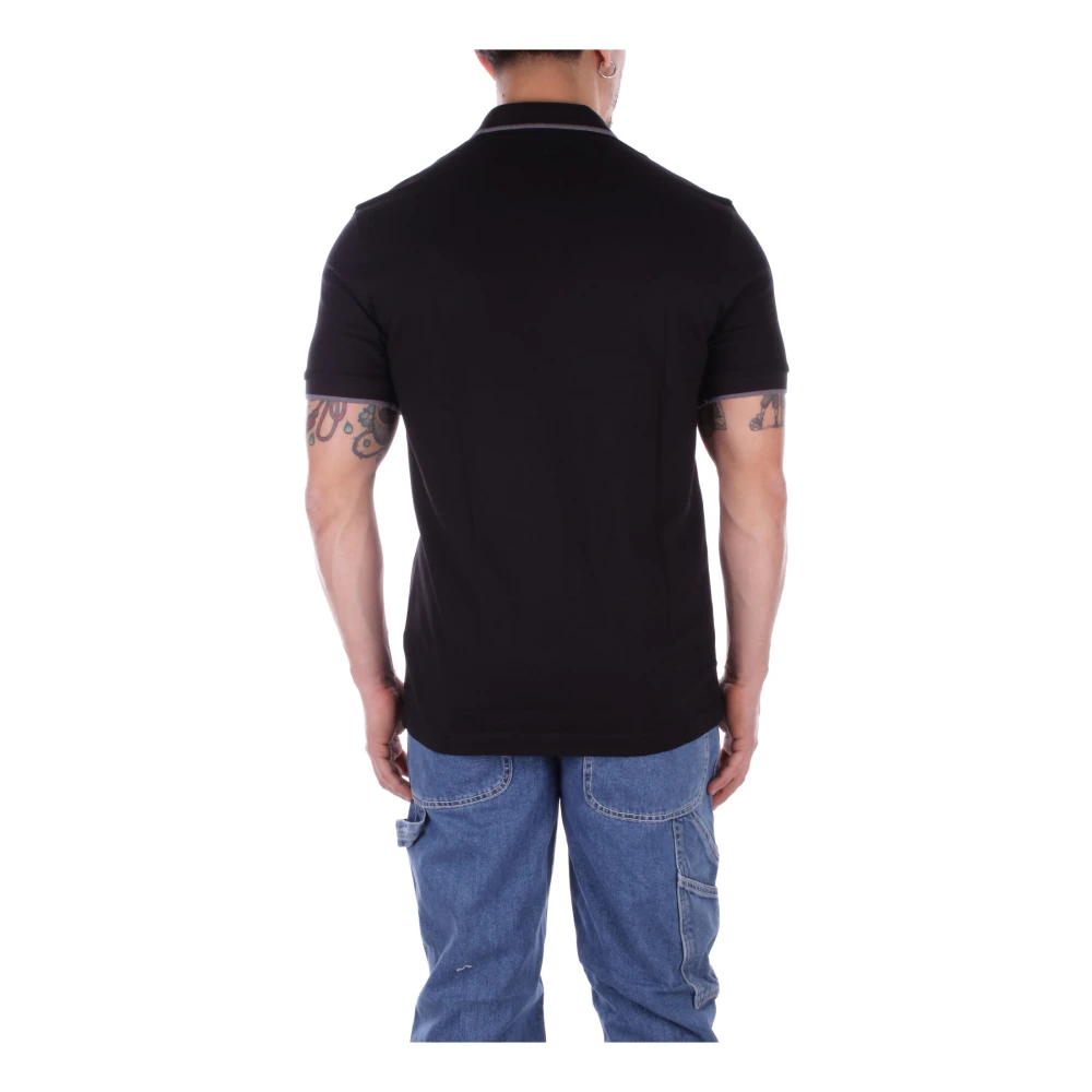 Hugo Boss Zwart Logo Front Polo Shirt Black Heren