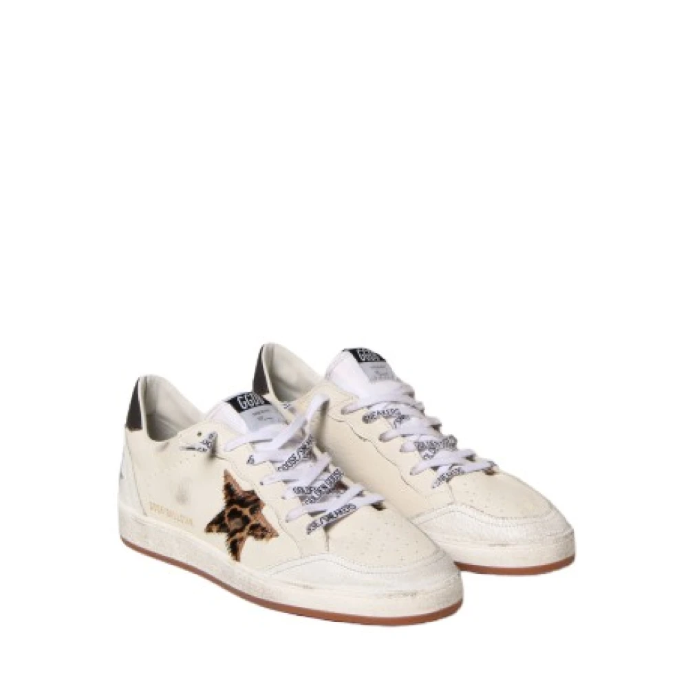 Golden Goose Leopard Star Sneakers White, Herr