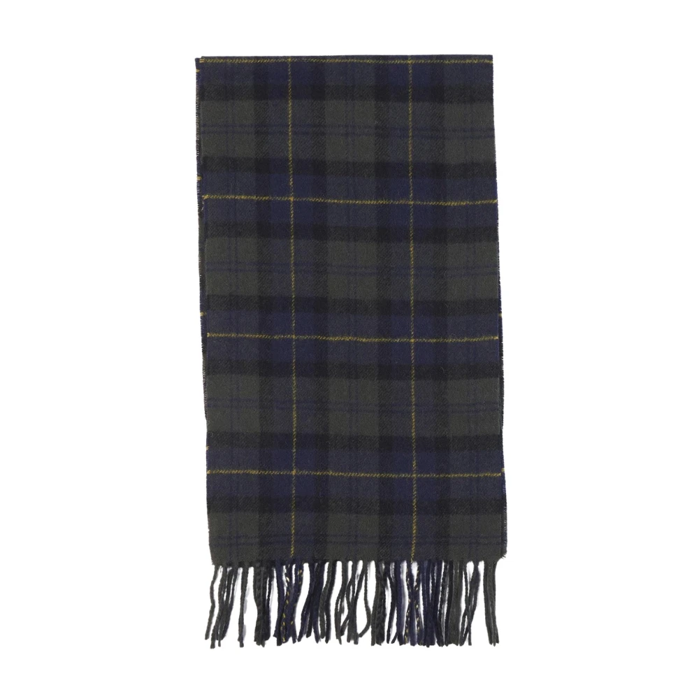 Barbour Wollen Tartan Sjaal Multicolor Heren