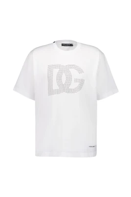 Vit Bomull Logo T-shirt