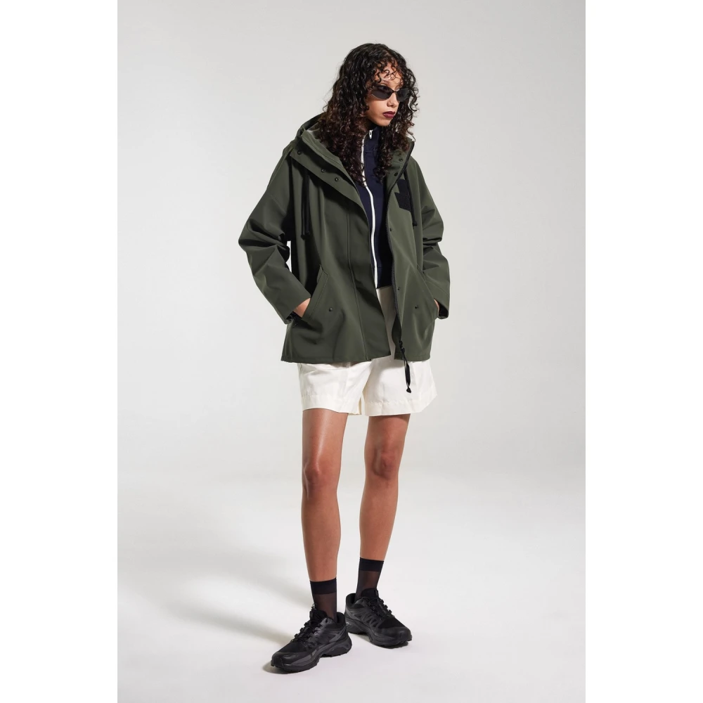 Stutterheim Matte Regenjas met Elegante Silhouet Green Dames