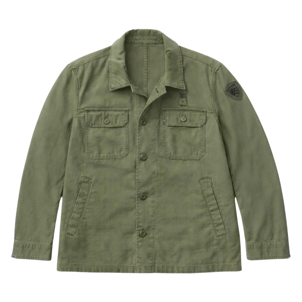 Blauer Mannelijk Groente Jassen Heren, Groen, M, Goodale Overshirt