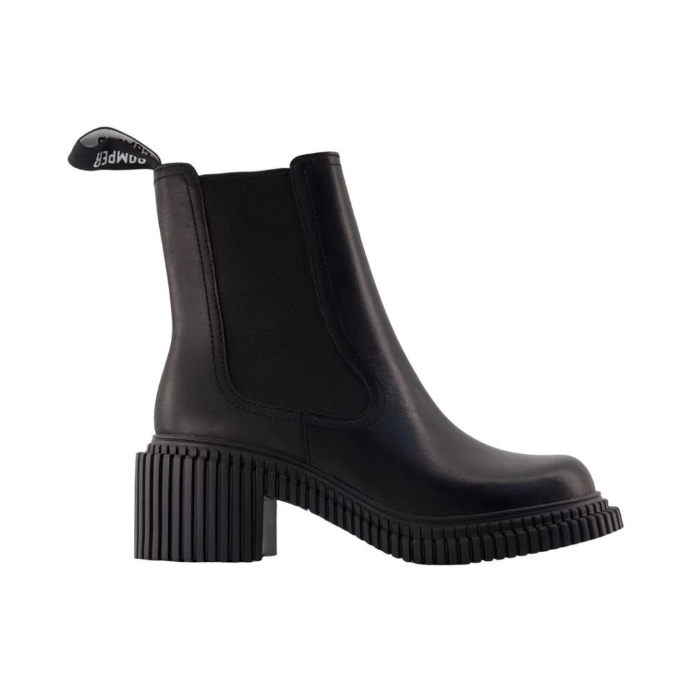 Camper, Schoenen , Dames, Zwart, 36 EU, Leer, Pix London Enkellaars