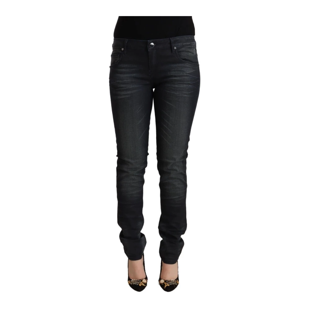 Acht Mujer Negro Vaqueros, Talla: W27