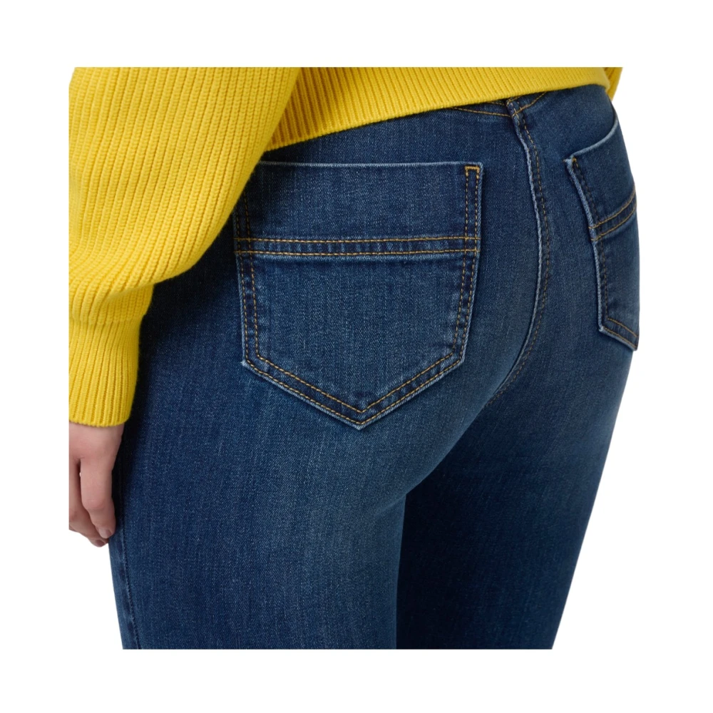 Elisabetta Franchi Klassieke Denim Jeans voor Dagelijks Gebruik Blue Dames
