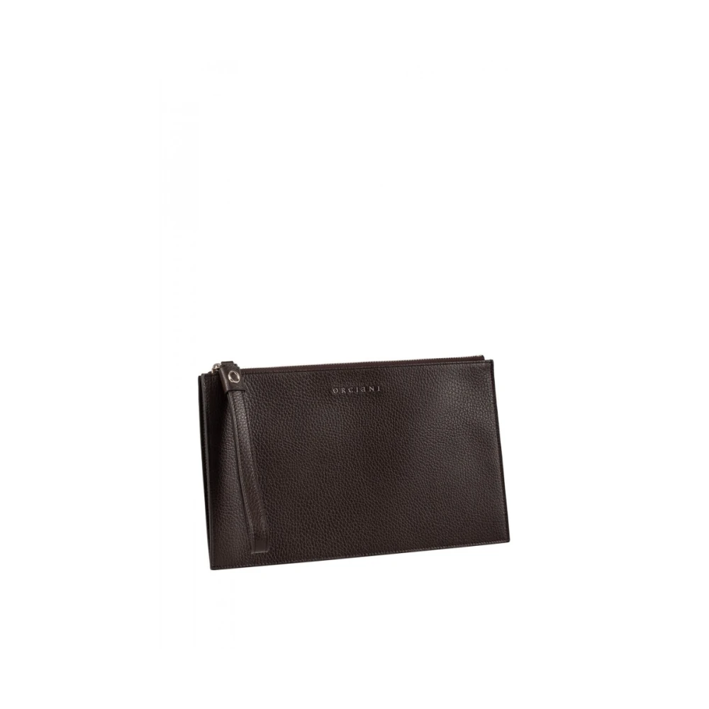 Orciani Leren Herentas Black Heren