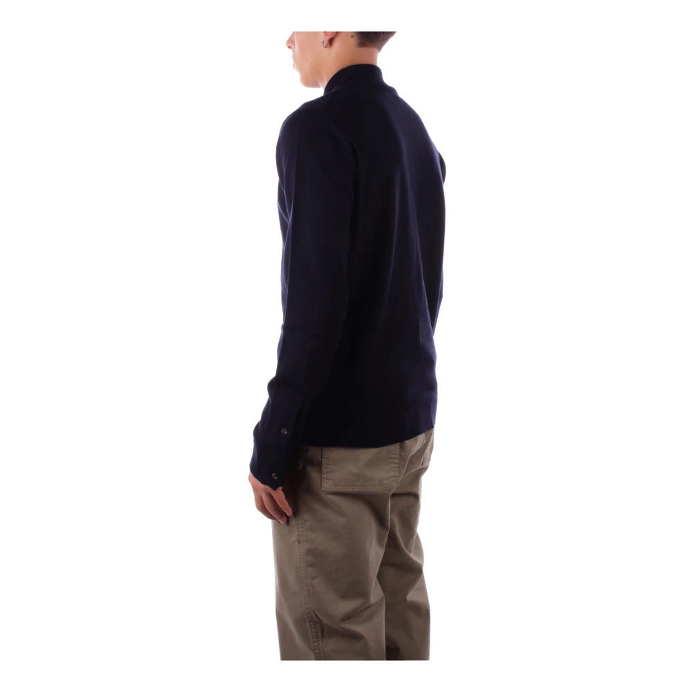 Alpha Studio Blauwe T-shirts en Polos met Logo Blue Heren