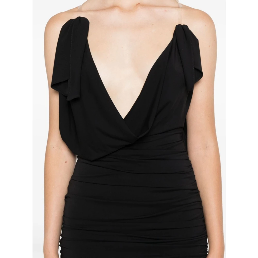 The Attico Zwarte Jurk Aw24 Black Dames