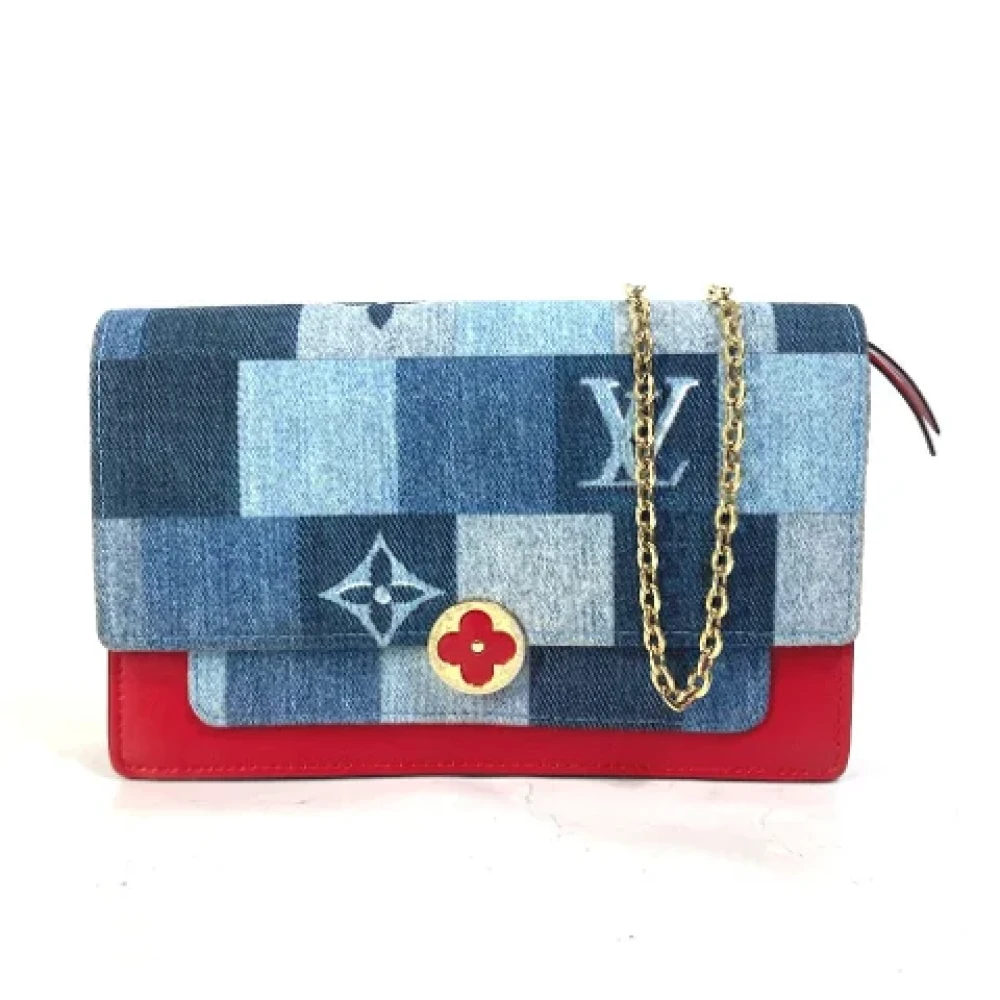 Louis Vuitton Vintage Pre-owned Denim louis-vuitton-bags Blue Dames